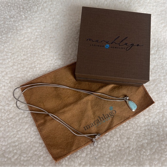 Marahlago Larimar Necklace Cheyenne - Picture 3 of 6